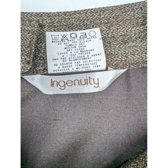 Vintage Maxi Skirt Size 14 Academia Preppy Tweed Herringbone A Line Canada Made - Picture 3 of 6